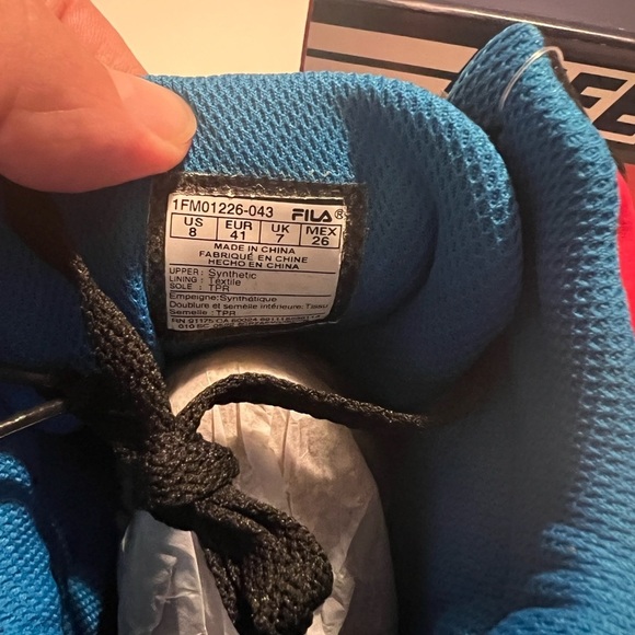 New Men's Fila Everge Multi-Color Synthetic Lifestyle Sneakers Shoes Size 8 - Picture 6 of 8